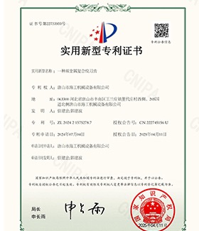 Utility Model Patent Certificate 09
